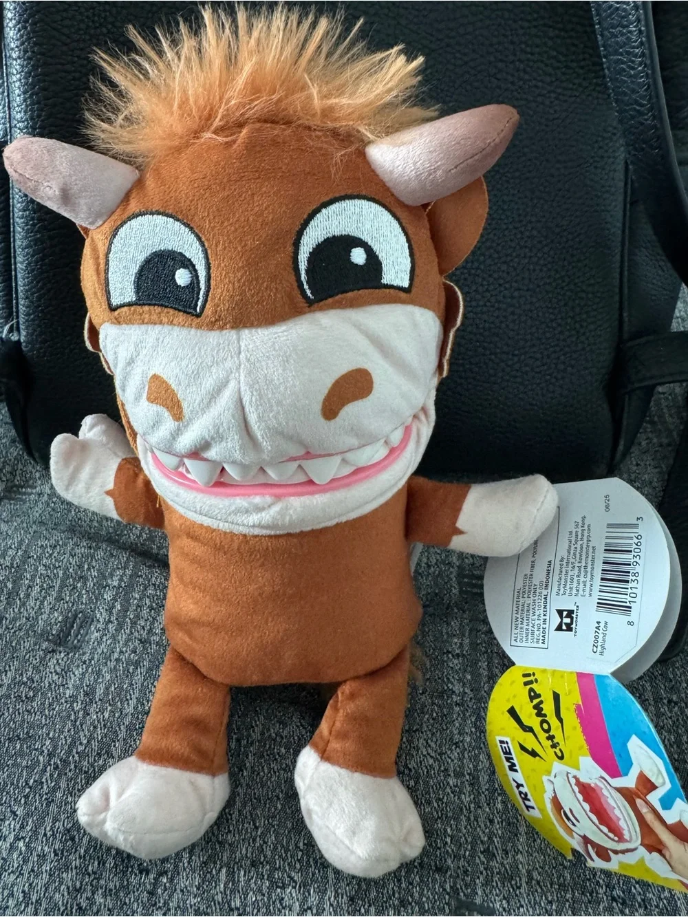 Chatter Chompers Highland Cow Plush 6.5